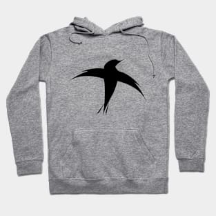 Abstract Hummingbird Cross Hoodie